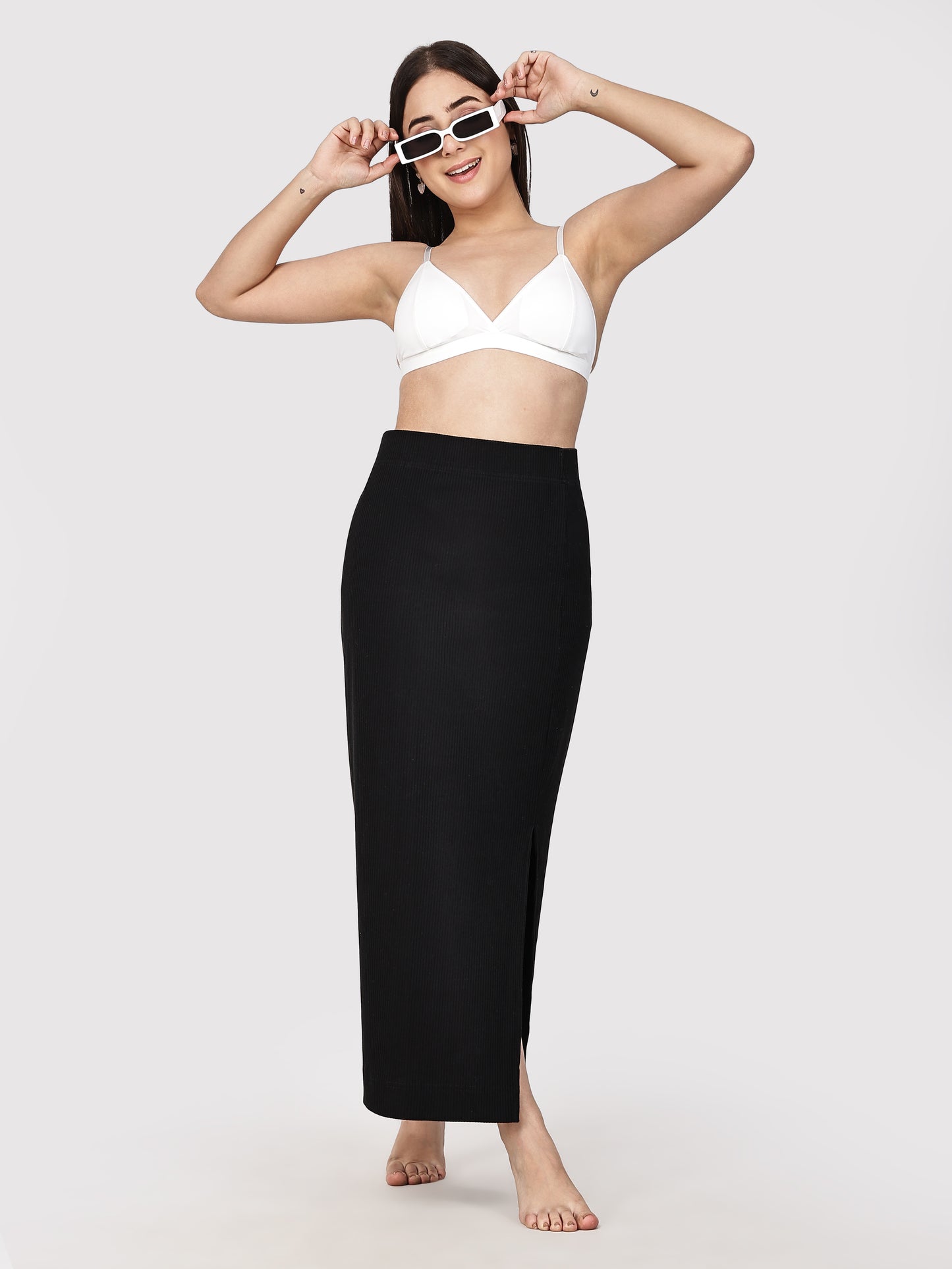 Solid Wireless Adjustable Polyamide Triangle Bra