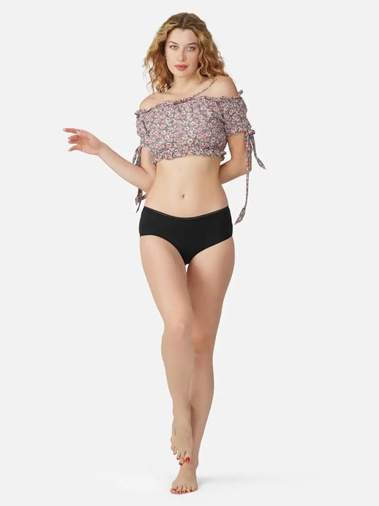 Thread Sutra Women’s Premium Cotton Panties | Antimicrobial & Breathable | Everyday Comfort with Amazing Fit | Soft Fabric Innerwear for All-Day Freshness & Hygiene | Hipster | Pack of 1 |