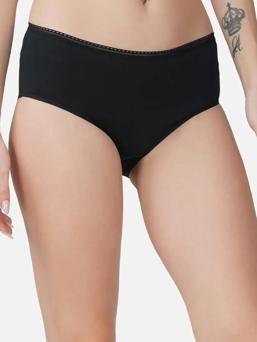 Thread Sutra Women’s Premium Cotton Panties | Antimicrobial & Breathable | Everyday Comfort with Amazing Fit | Soft Fabric Innerwear for All-Day Freshness & Hygiene | Hipster | Pack of 1 |