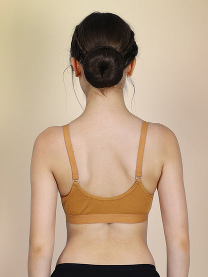 Cotton Front Open Bra for Women Daily Use | Non-Padded | Non-Wired | Sweat Absorbent Seamless Bra | Full Coverage Regular Wear
