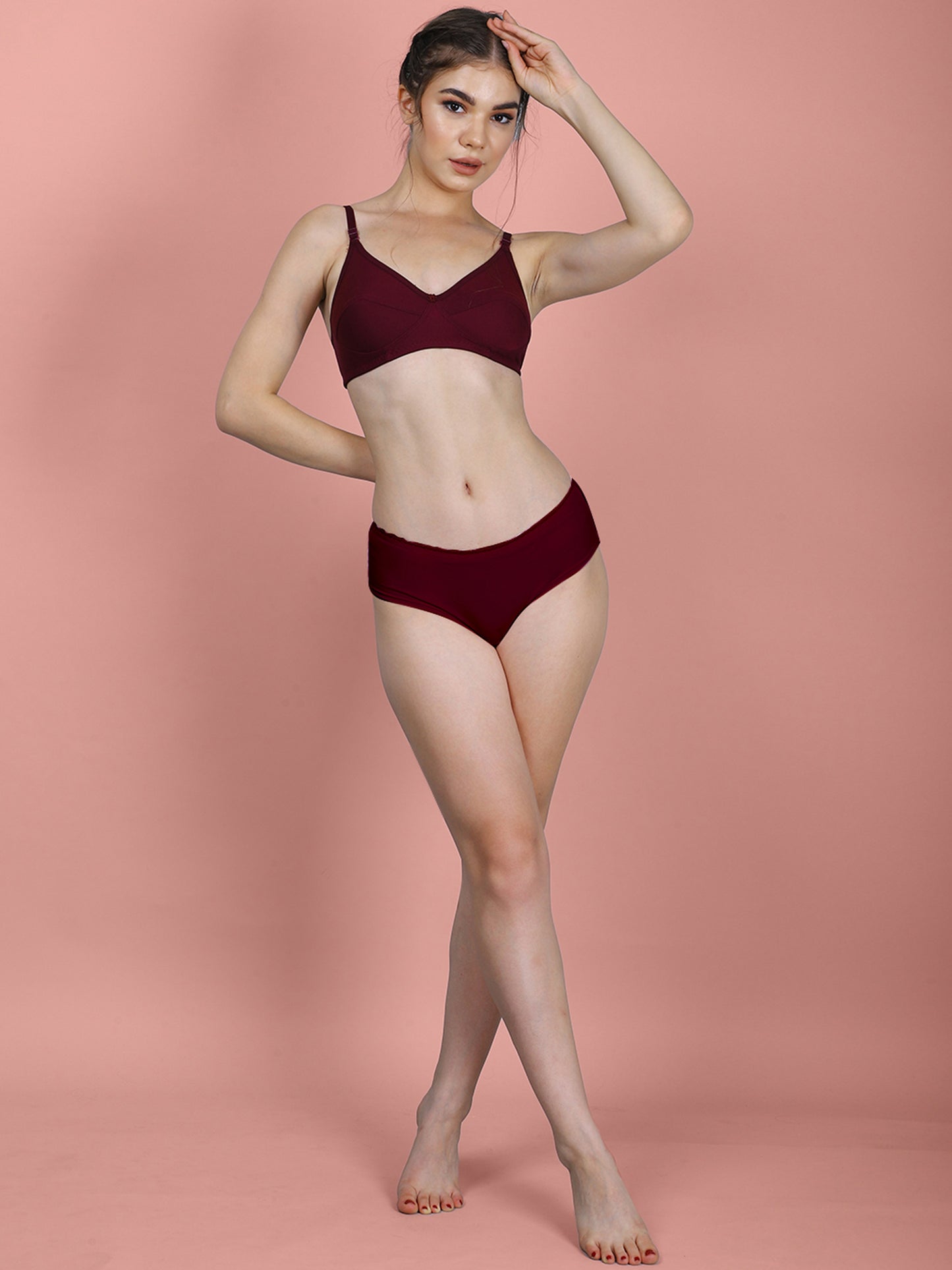 Cotton Bra for Women | Non-Padded Non-Wired | Full Coverage | Adjustable Straps | Back Closure | Adjustable Straps | Daily Wear Comfortable Bra | Pack of 1