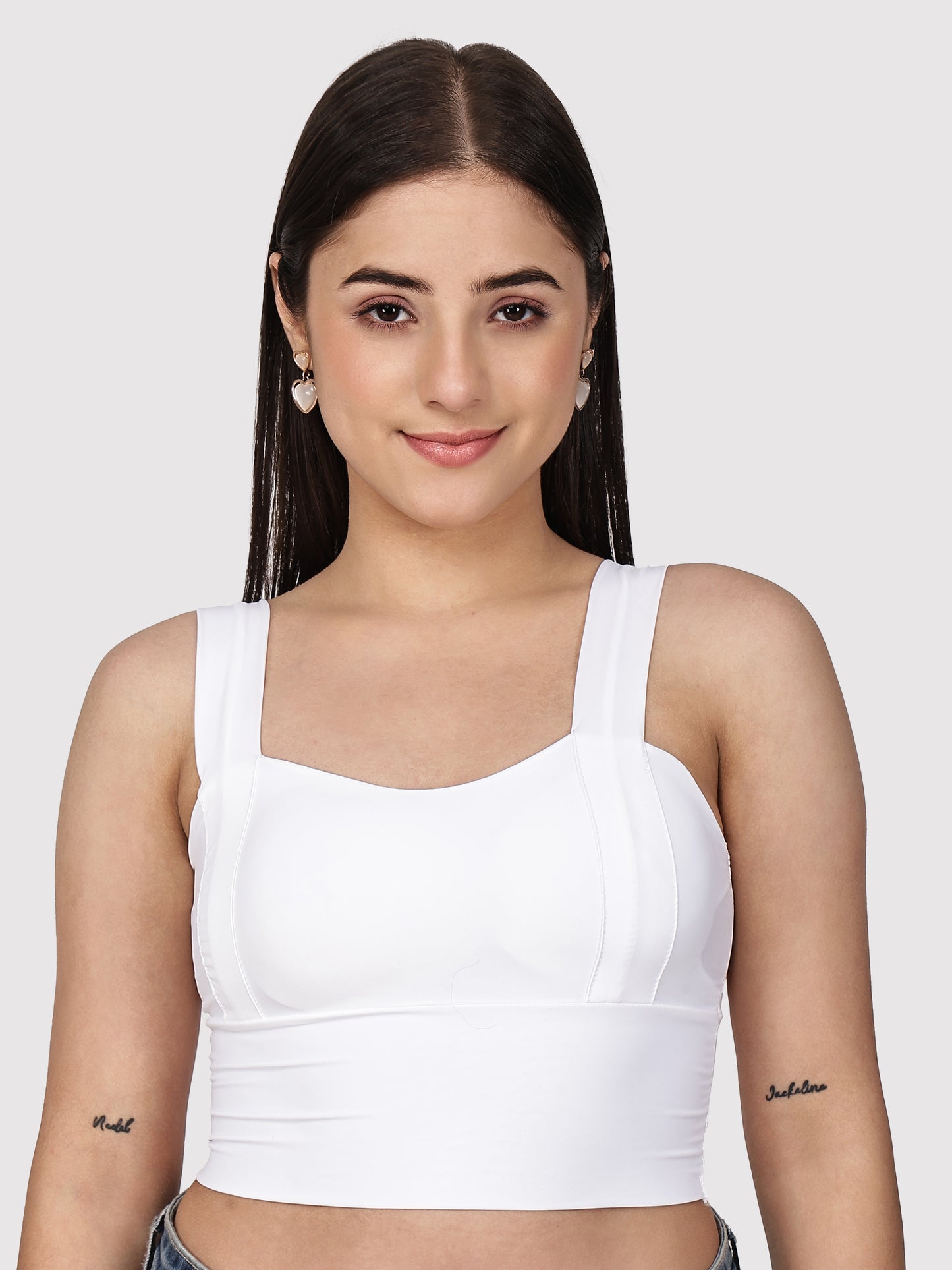 Seamless Longline Bralette – Powder Blue