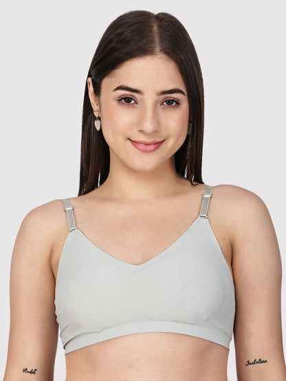 Non-Wired Padded Seamless Bonded Full Coverage T-Shirt Bra In