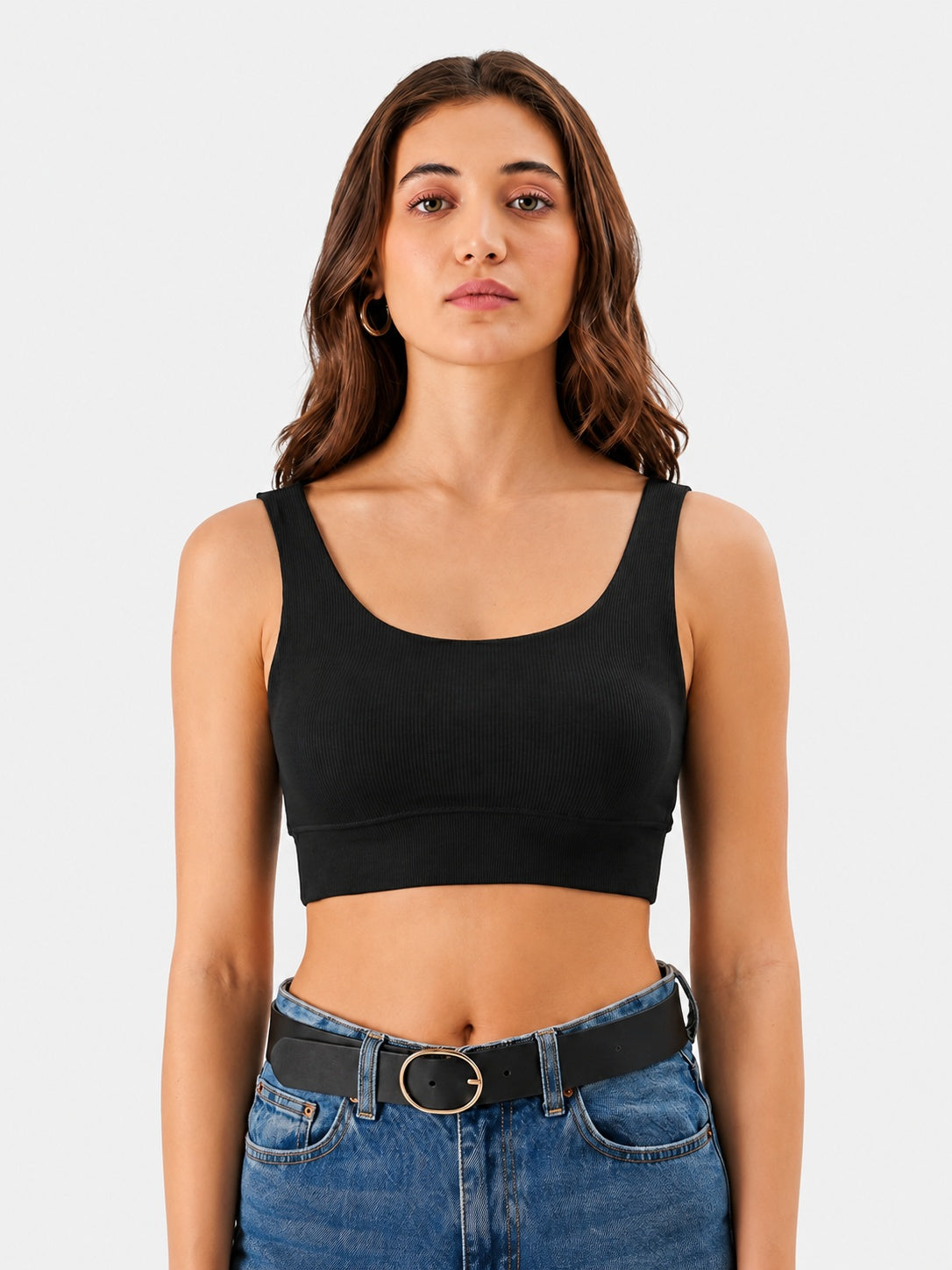THREAD SUTRA Women’s Seamless Polyamide Sports Bra
