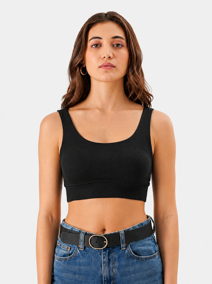 THREAD SUTRA Women’s Seamless Polyamide Sports Bra