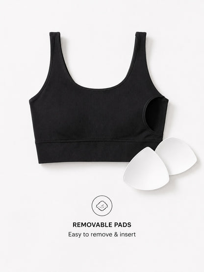 THREAD SUTRA Women’s Seamless Polyamide Sports Bra
