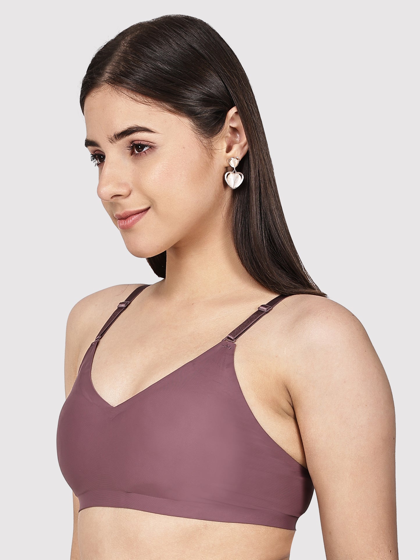 Non-Wired Padded Seamless Bonded Full Coverage T-Shirt Bra In