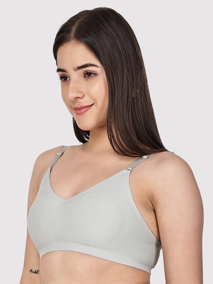 Non-Wired Padded Seamless Bonded Full Coverage T-Shirt Bra In