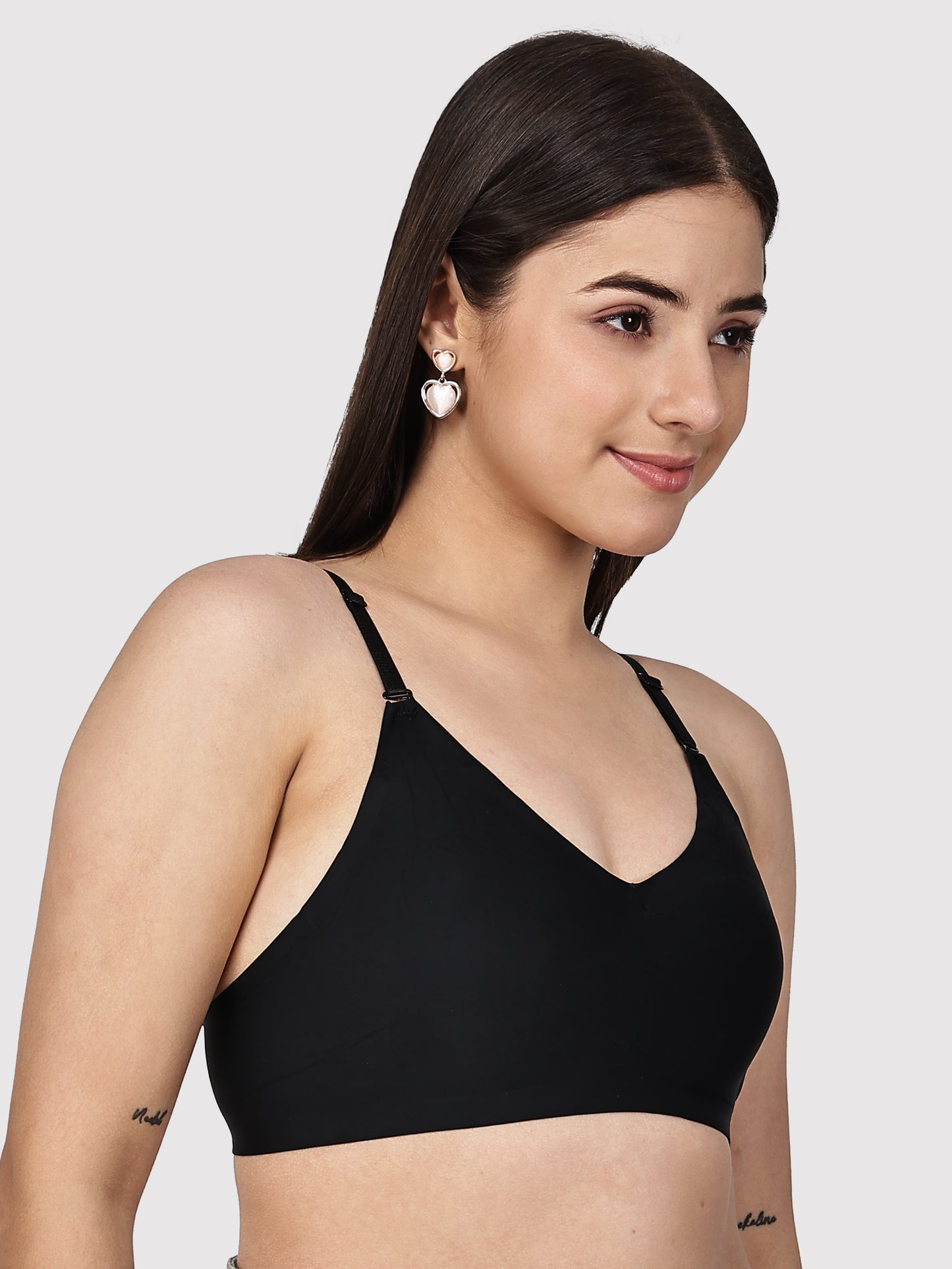 Non-Wired Padded Seamless Bonded Full Coverage T-Shirt Bra In