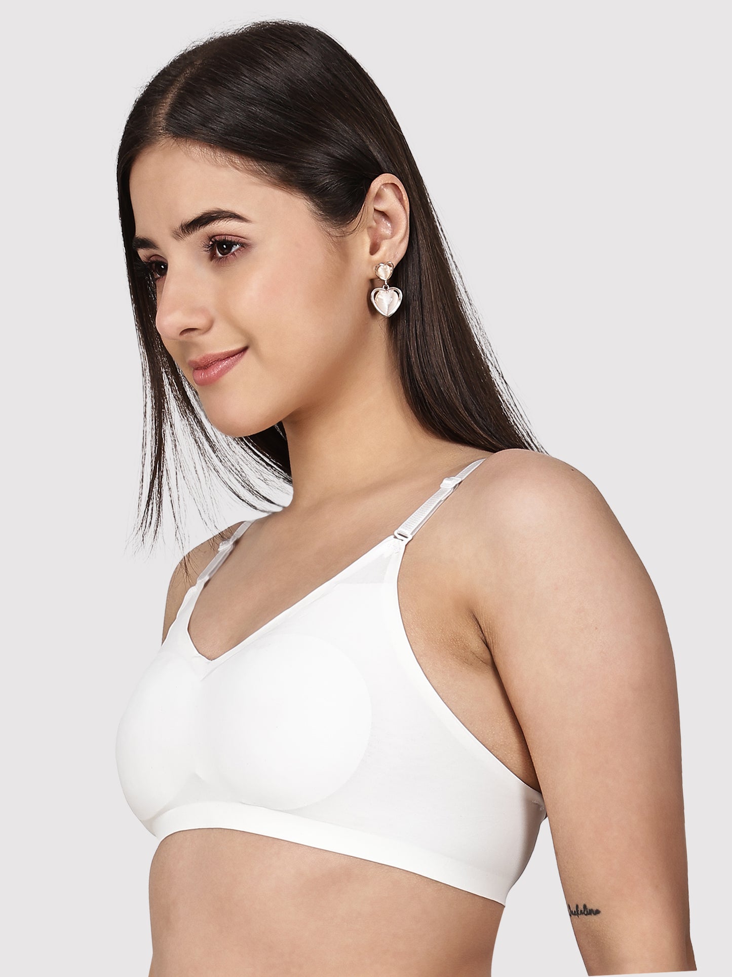 Non-Wired Padded Seamless Bonded Full Coverage T-Shirt Bra In