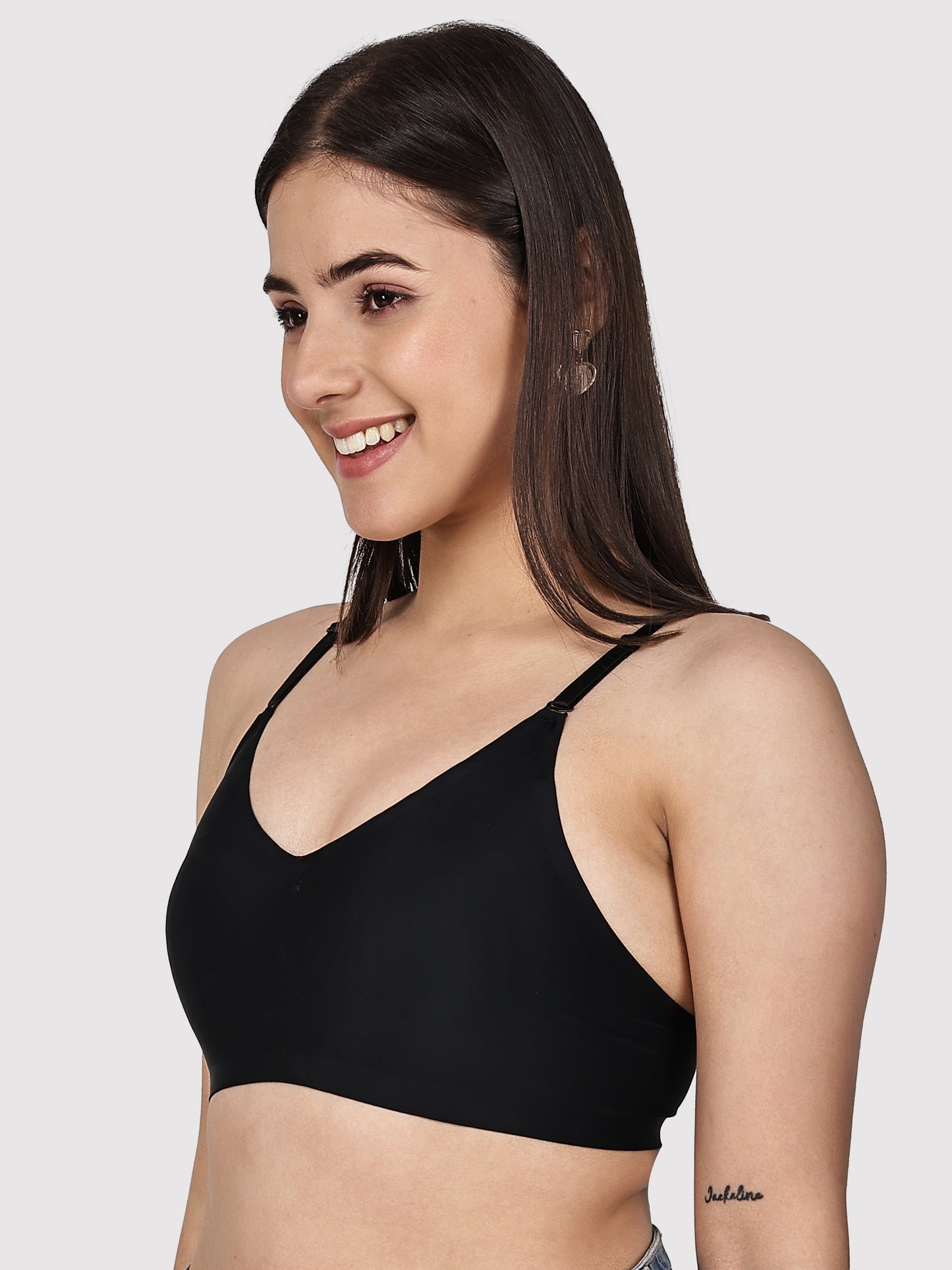 Non-Wired Padded Seamless Bonded Full Coverage T-Shirt Bra In