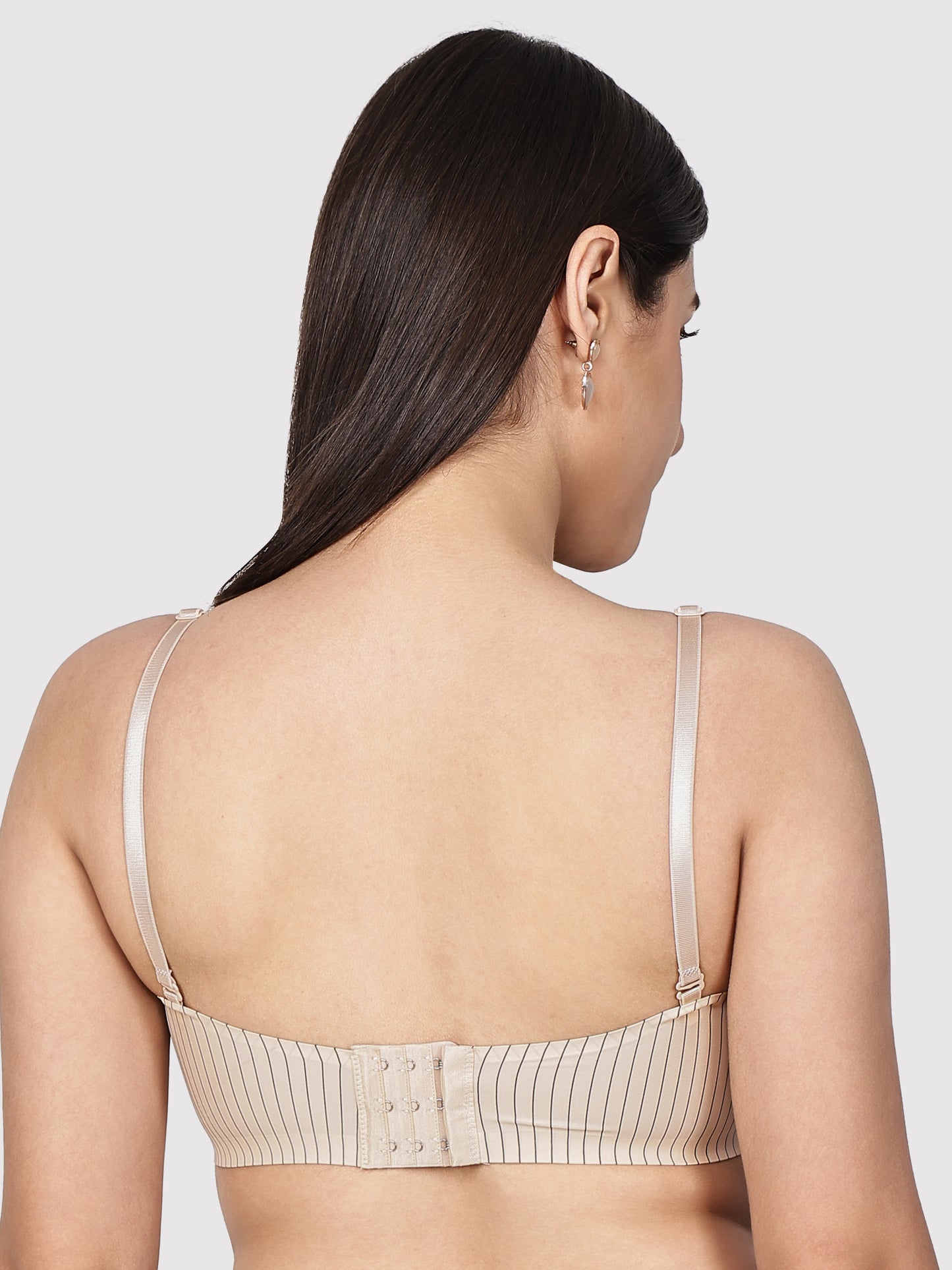 Padded Striped Seamless Bra