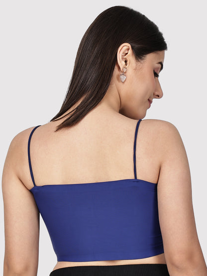 Padded Tube Bra with Thin Straps