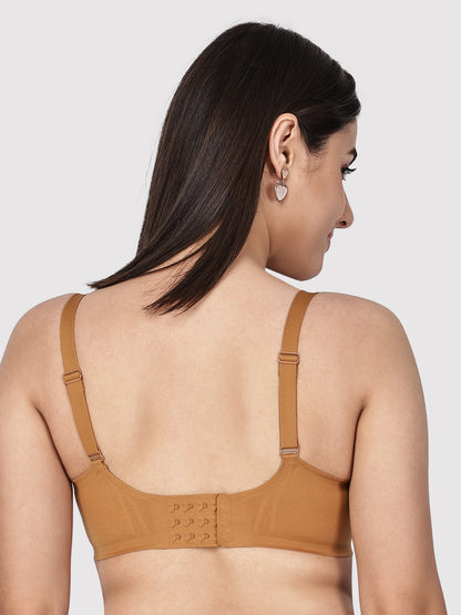 Non-Wired Padded Seamless Bonded Full Coverage T-Shirt Bra In