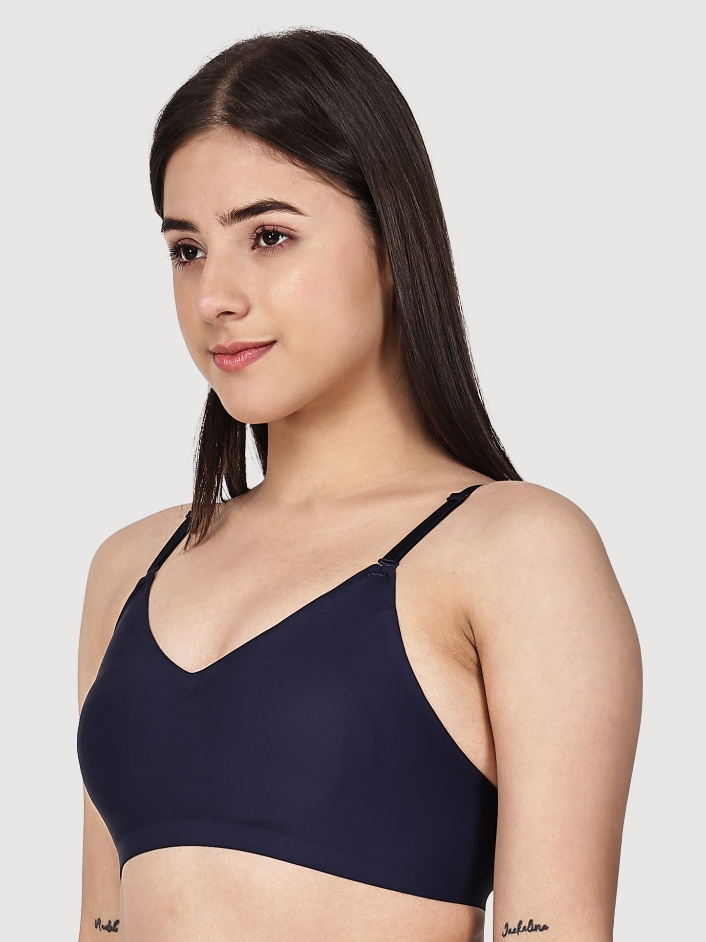 Non-Wired Padded Seamless Bonded Full Coverage T-Shirt Bra In