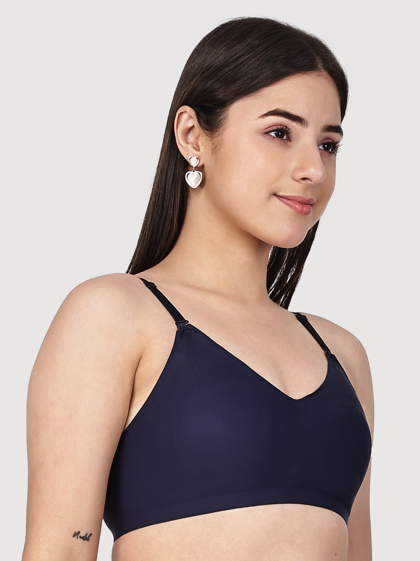 Non-Wired Padded Seamless Bonded Full Coverage T-Shirt Bra In