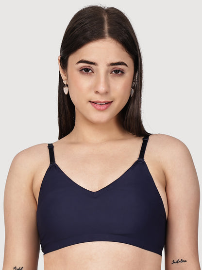 Non-Wired Padded Seamless Bonded Full Coverage T-Shirt Bra In