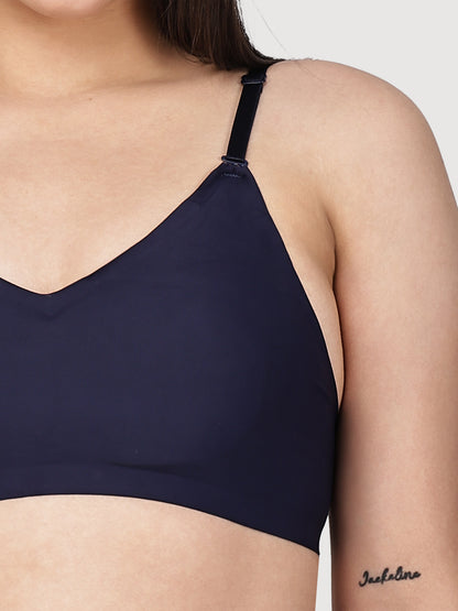 Non-Wired Padded Seamless Bonded Full Coverage T-Shirt Bra In