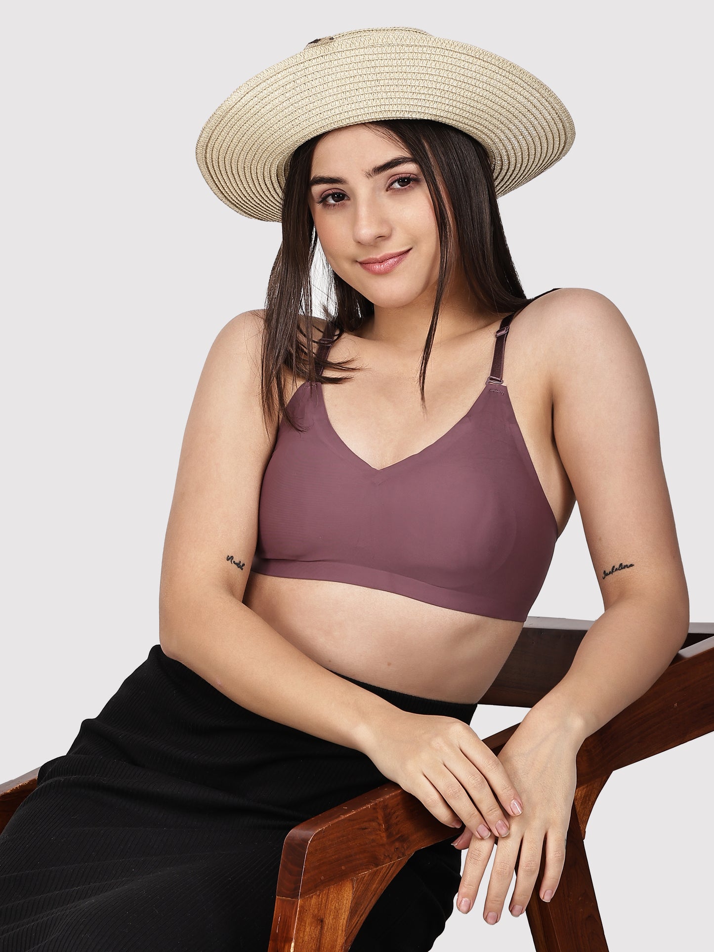 Non-Wired Padded Seamless Bonded Full Coverage T-Shirt Bra In