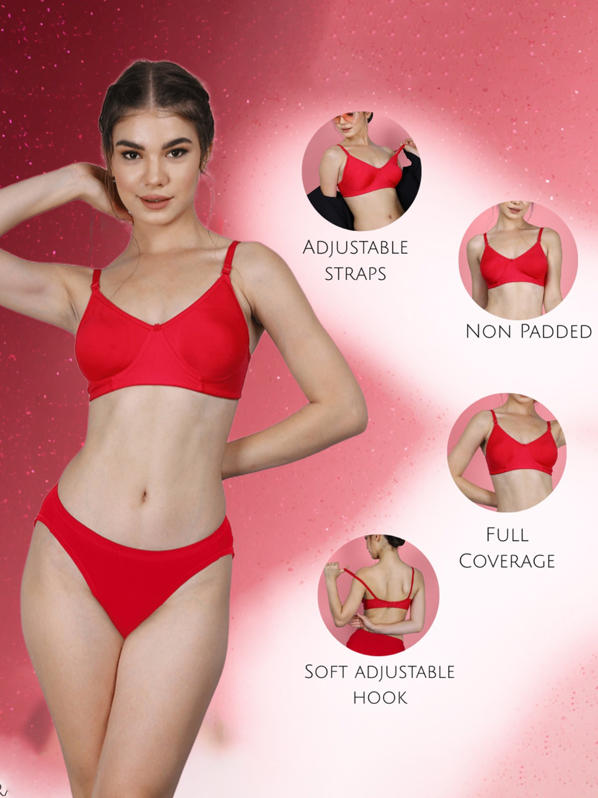 Thred Sutra Women's Seamless Non-Padded Cotton Everyday Bra