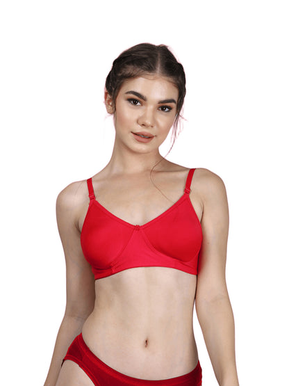 Thred Sutra Women's Seamless Non-Padded Cotton Everyday Bra