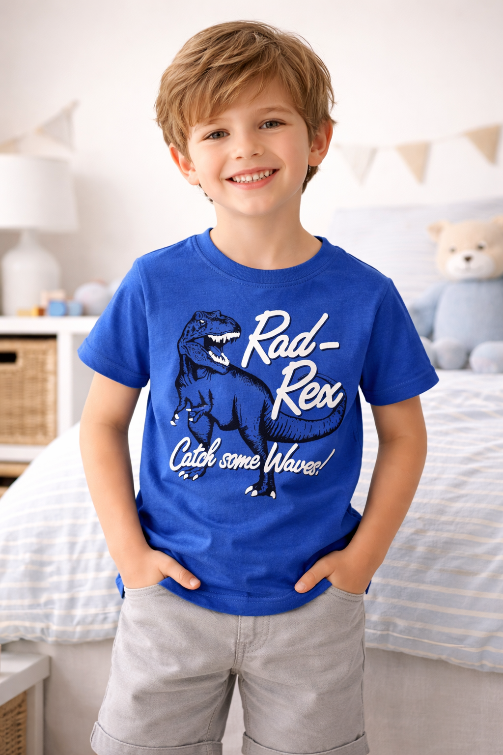 Red T-Rex Kids Tee