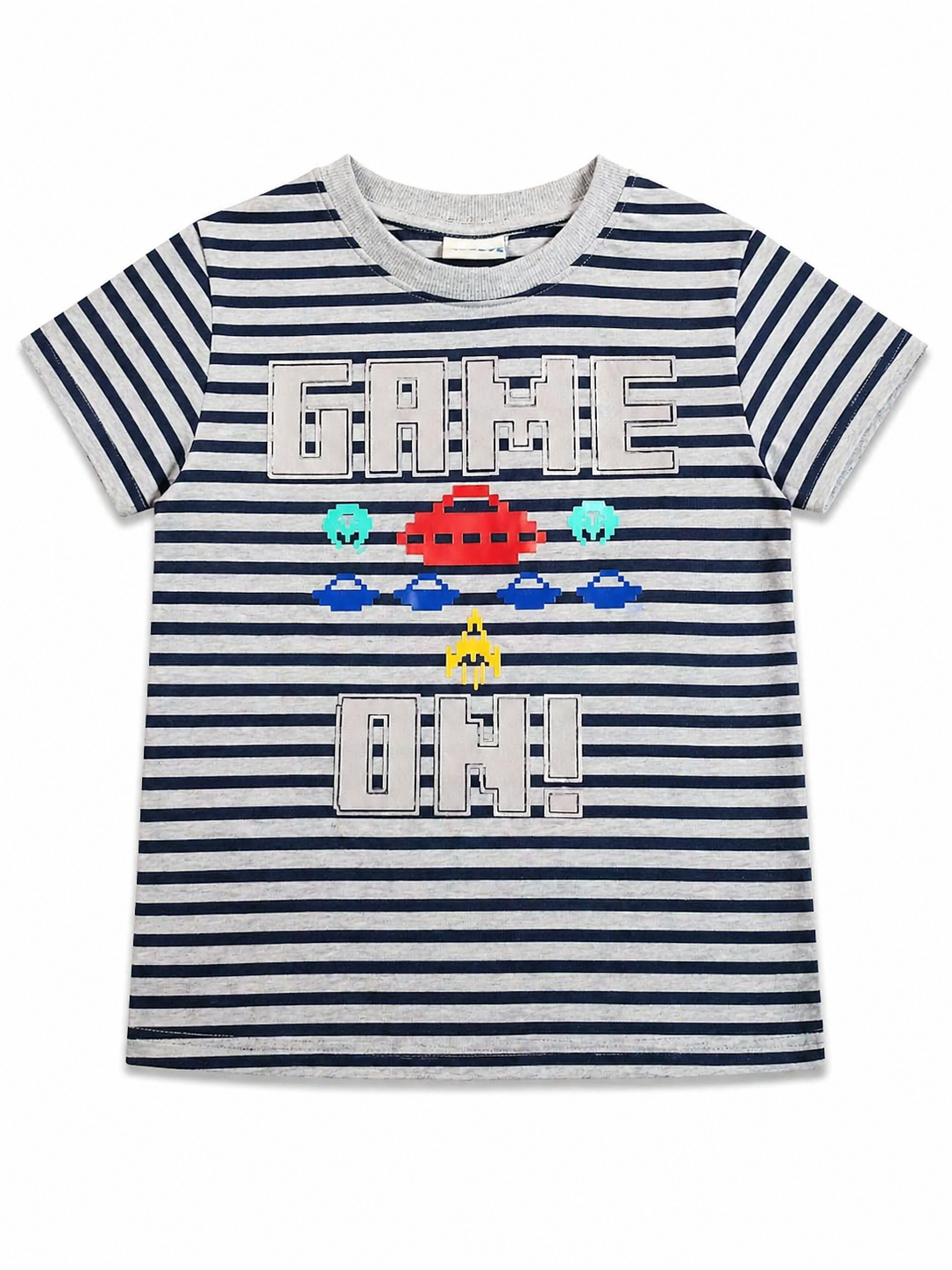 Game On Striped Kids Tee