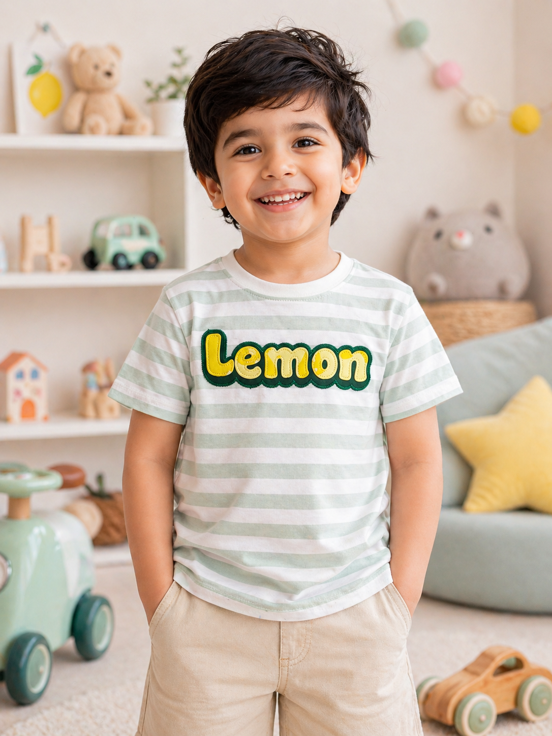 Lemon Print Kids Tee