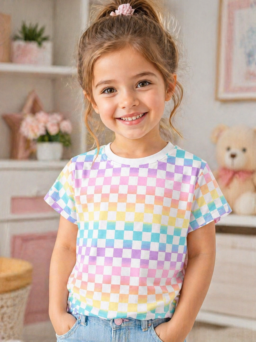 Rainbow Print Kids Tee