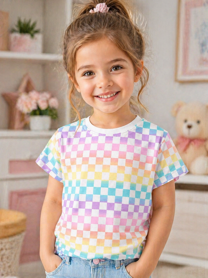 Rainbow Print Kids Tee