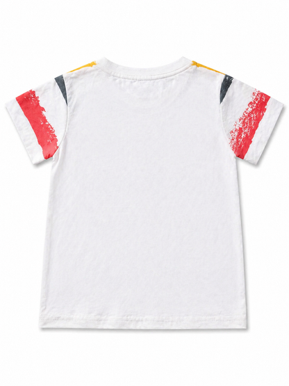 Colorful Striped Design Kids Tee