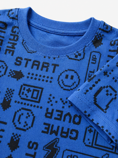 Blue Gum Print Kids Tee