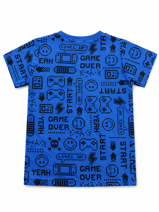 Blue Gum Print Kids Tee