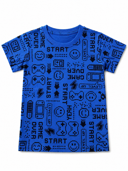 Blue Gum Print Kids Tee