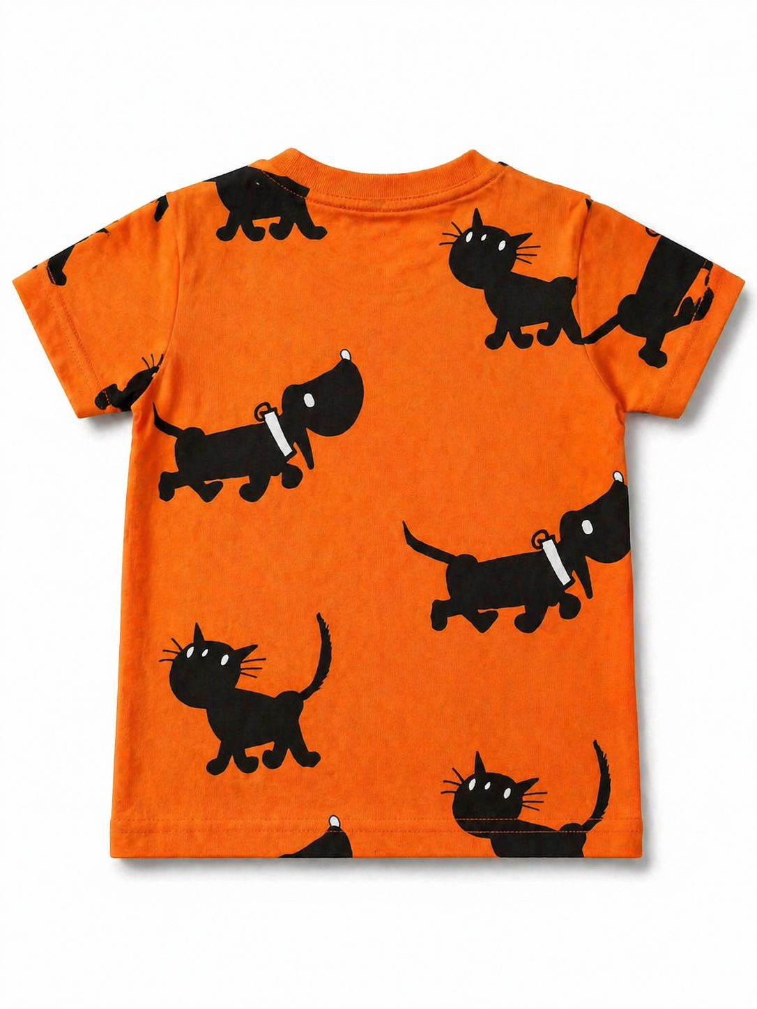 Orange Cat Kids Tee