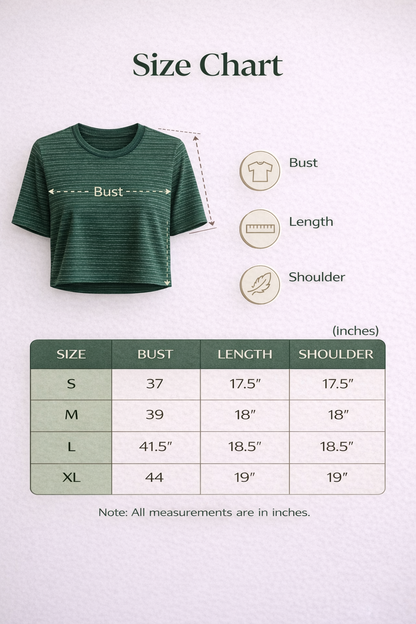 Thread Sutra Casual Striped Crop T-Shirt for Women | Sleeveless, Relaxed Boxy Fit Combo Pack