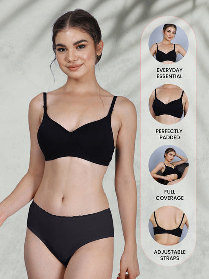 Thread Sutra Women's Heavy Padded Cotton Bra