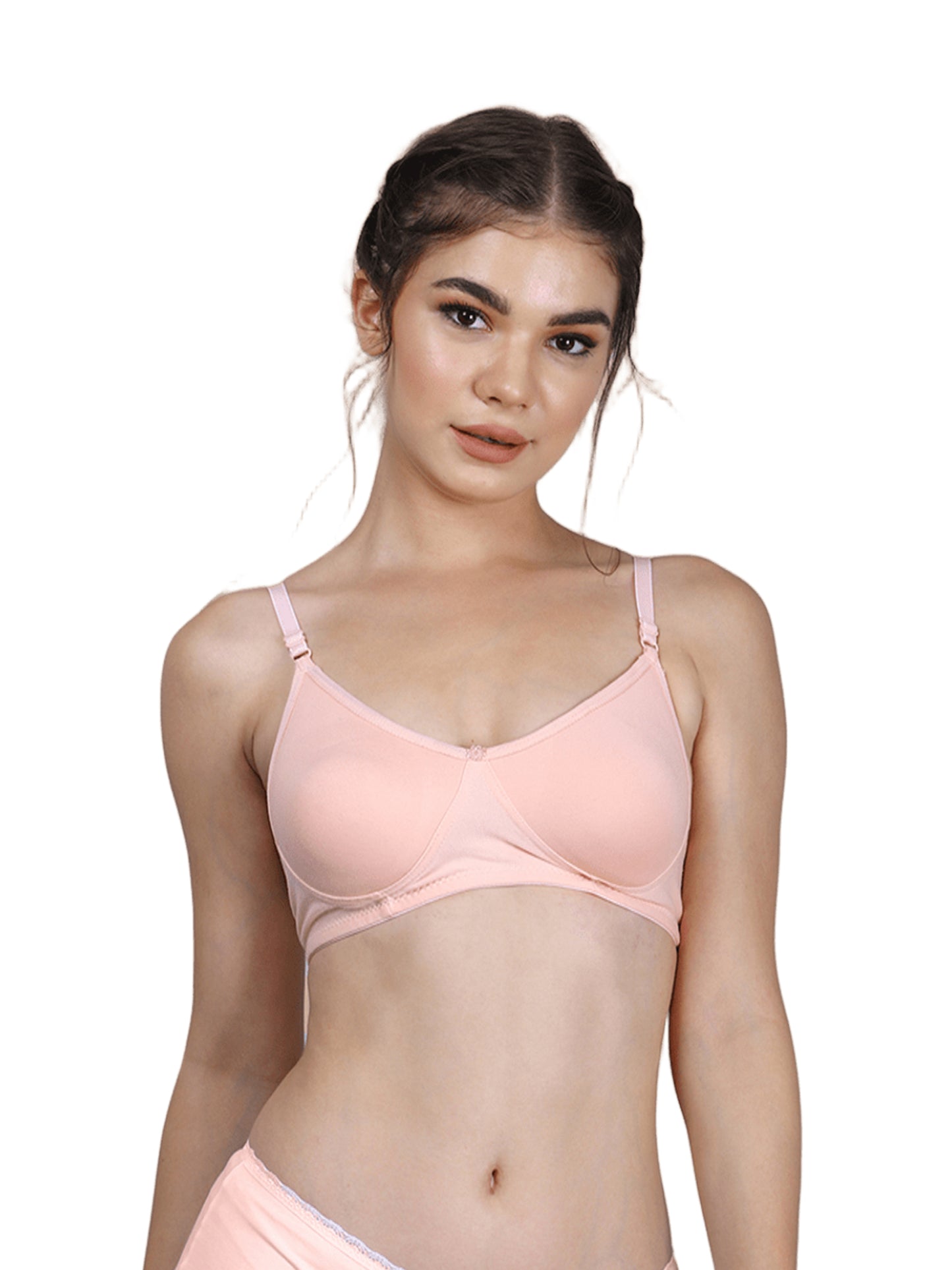 Thred Sutra Women's Seamless Non-Padded Cotton Everyday Bra