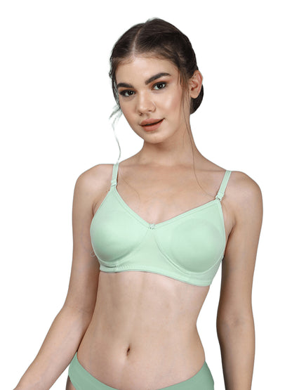 Thred Sutra Women's Seamless Non-Padded Cotton Everyday Bra