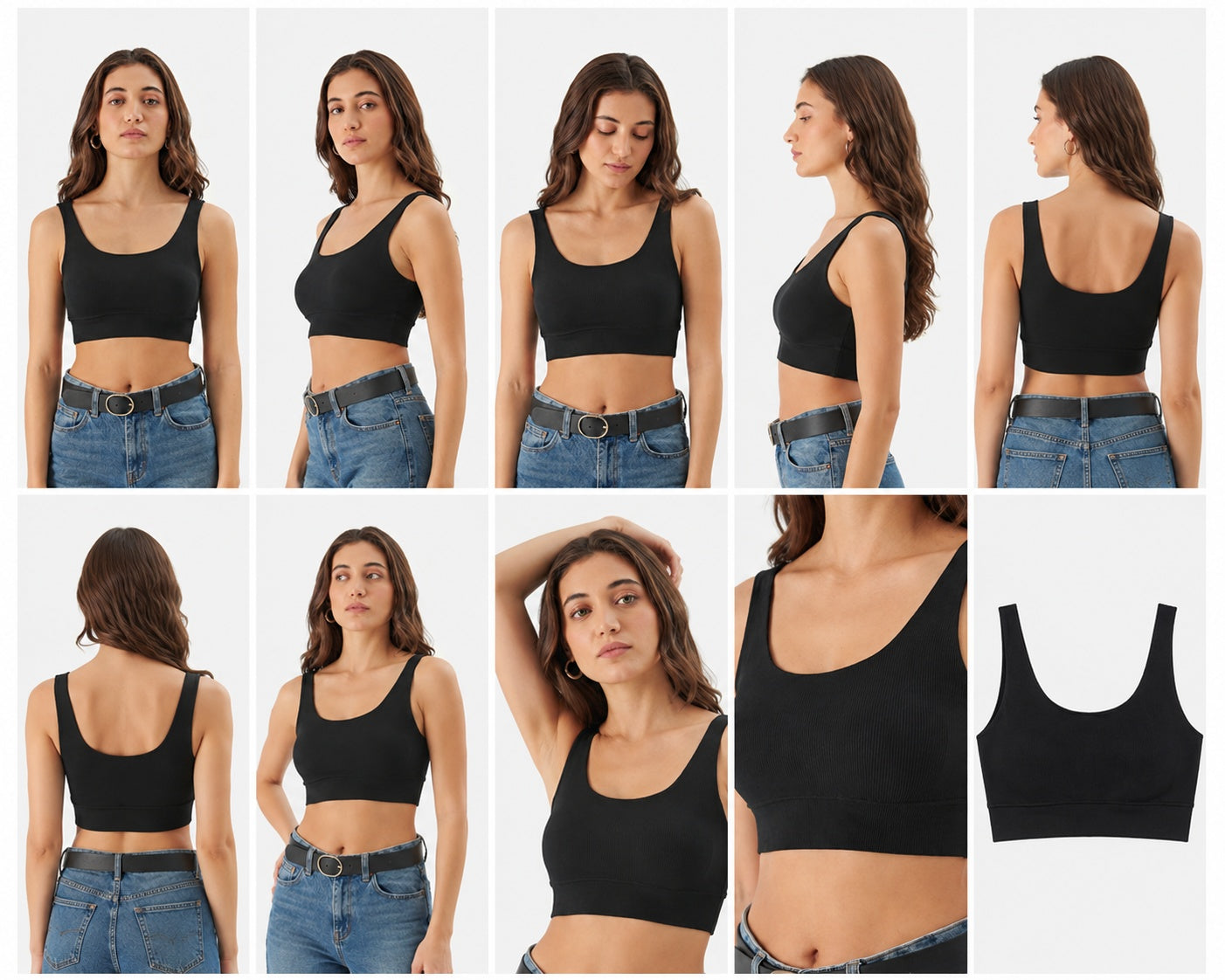THREAD SUTRA Women’s Seamless Polyamide Sports Bra